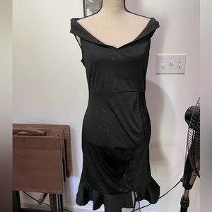 Gorgeous off shoulders ChicMe sz XL sparkling black.